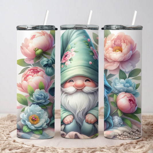 Gnome with Flowers Tumbler